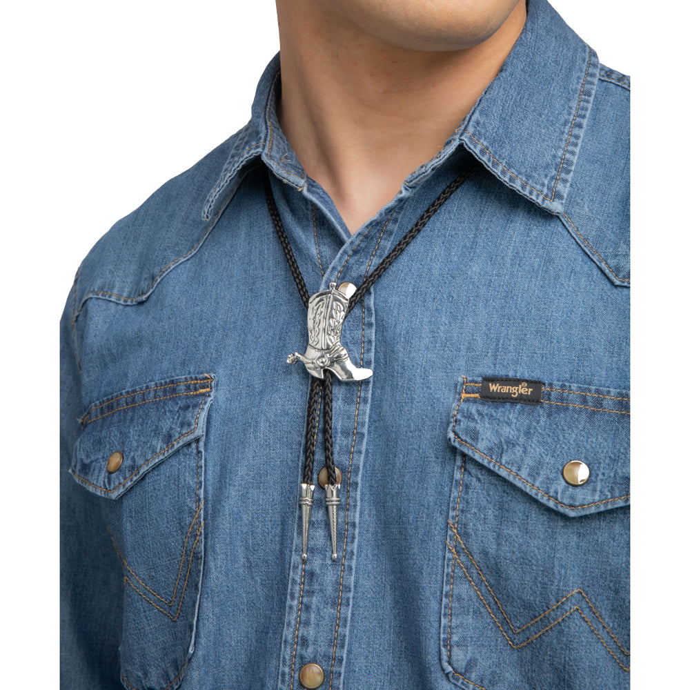 Cowboy Boot Bolo Tie western fancy dress necktie