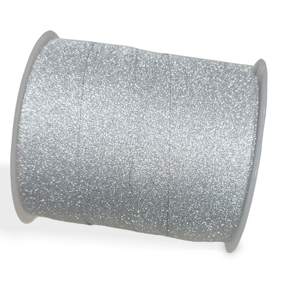 10m Roll Of Silver Glitter Ribbon | Merthyr Tydfil | Why Not Shop Online