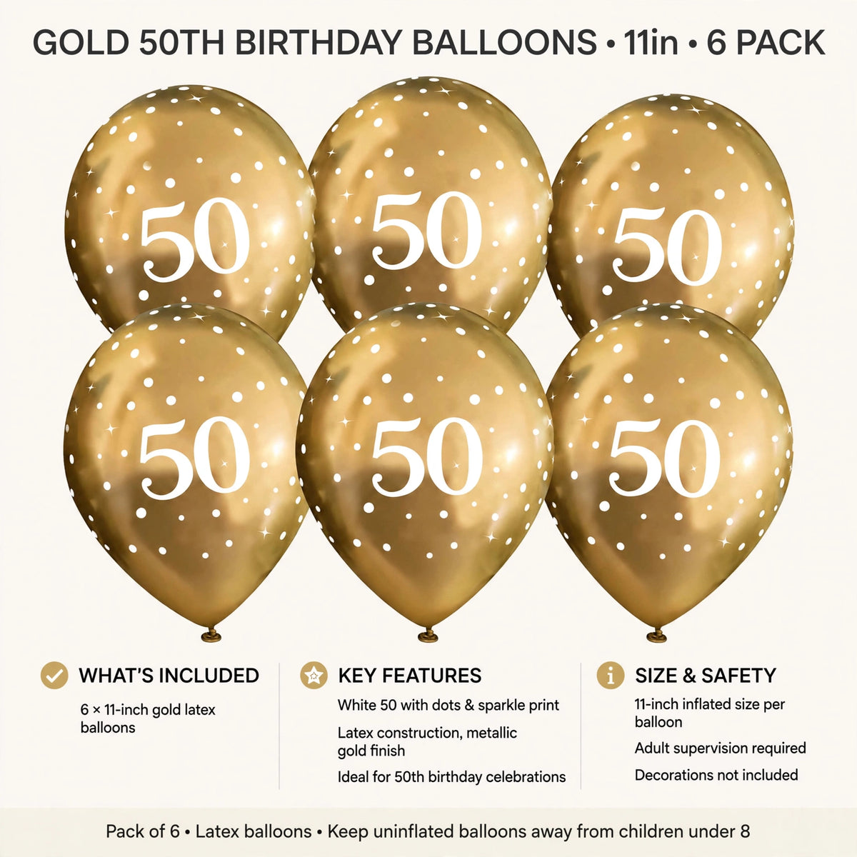 Safety information regarding the use of balloons for children