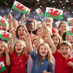 12 Pack Welsh Hand Waving Flags 30x17cm - Why Not Shop