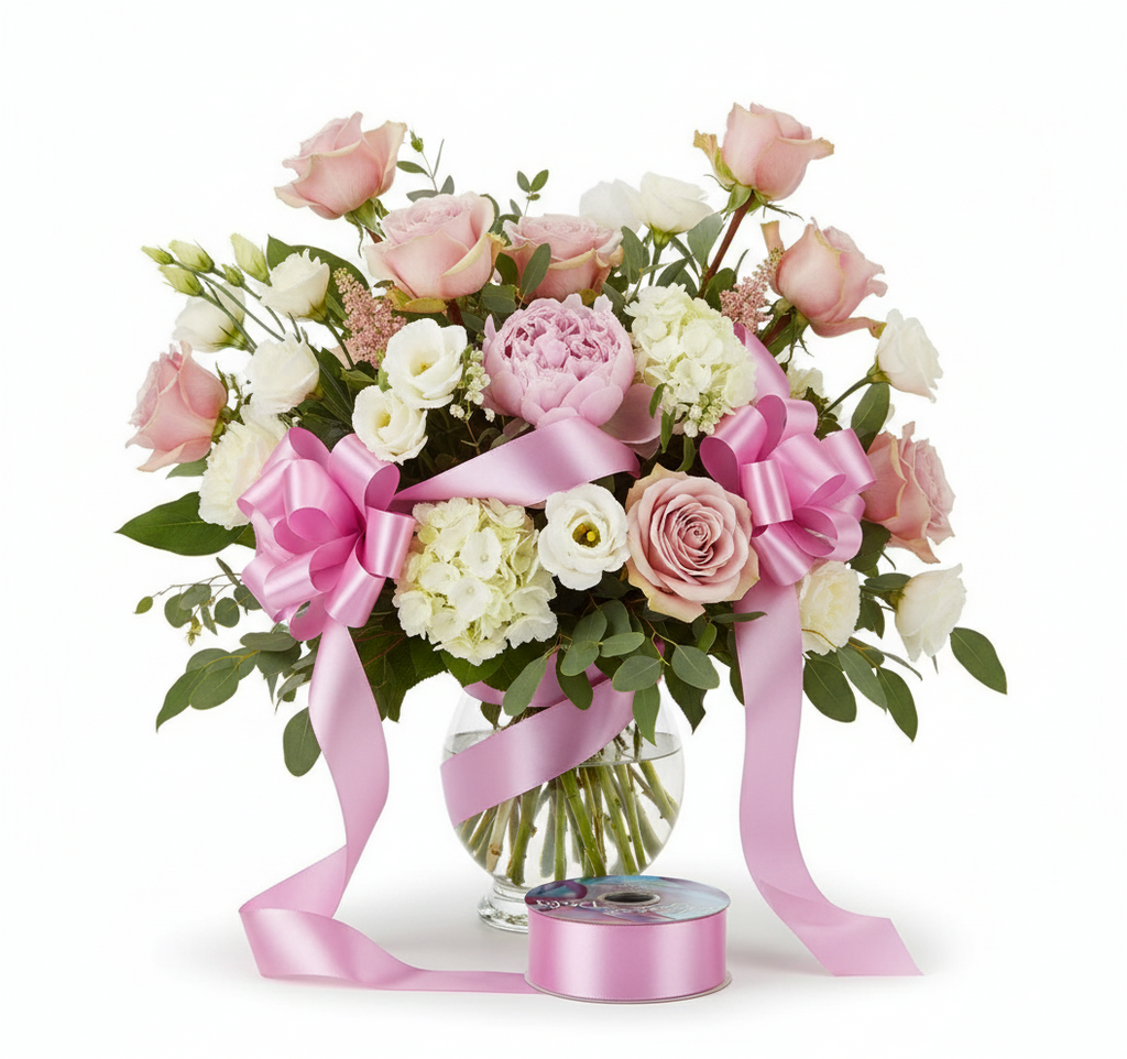 Eleganza Poly Ribbon 50mm x 91m (100yds) Fashion Pink