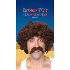 1970's Cowboy Brown Moustache