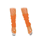 1980s Neon Orange Leg Warmers