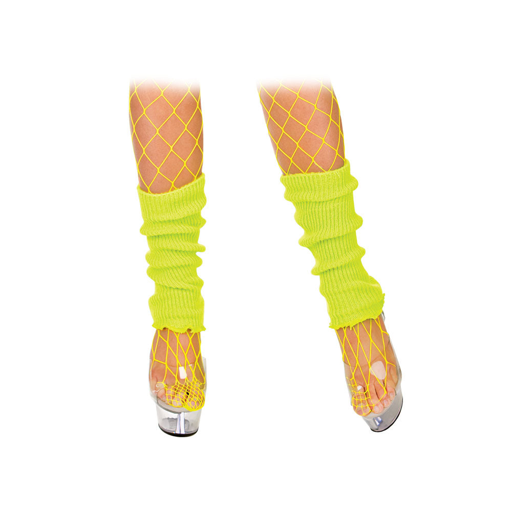 1980s Neon Yellow Leg Warmers