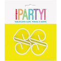 Unique Party 4 Pack Tablecover Clips