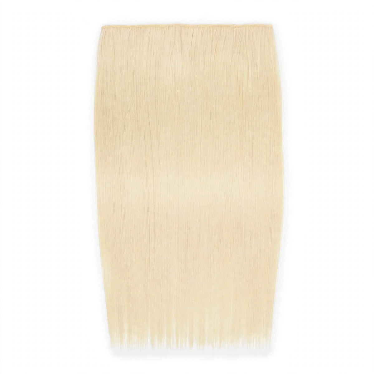 Stranded Hair Group 20-inch straight clip-in hair extension in light blonde shade #613 Daisy
