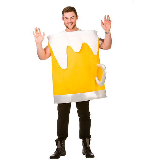 Wicked Costumes Beer Glass Funny Fancy Dress Costume One Size Fits Most