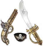 3-Piece Pirate Fancy Dress Set Gun, Sword and Eye-Patch | Why Not Shop