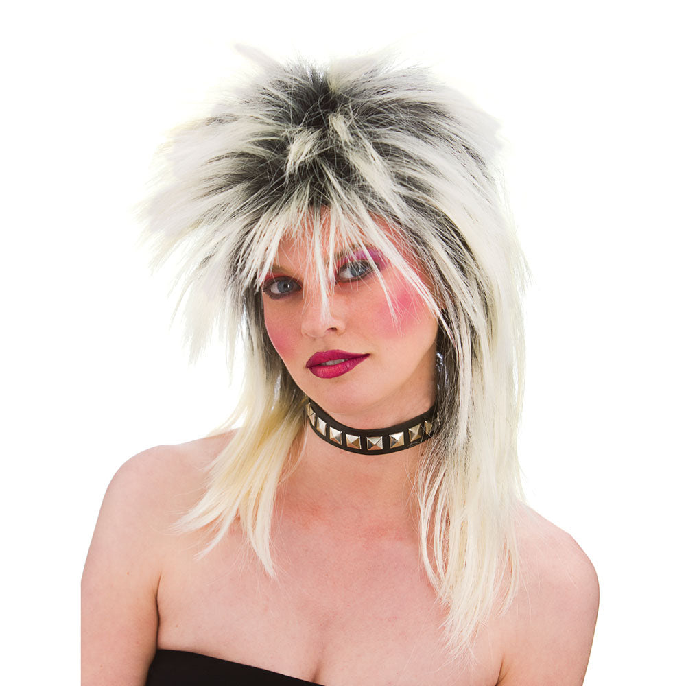 Wicked Costumes 80's Rockstar Blonde Unisex Wig