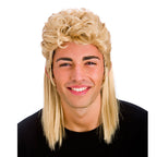 Men's 1980s Mullet Blonde Wig