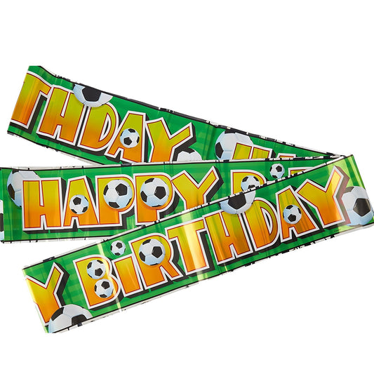 3D Soccer Foil Happer Birthday Football Banner 12ft | Merthyr Tydfil | Why Not Shop Online