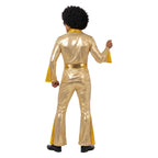 Mens Gold Disco Costume Medium