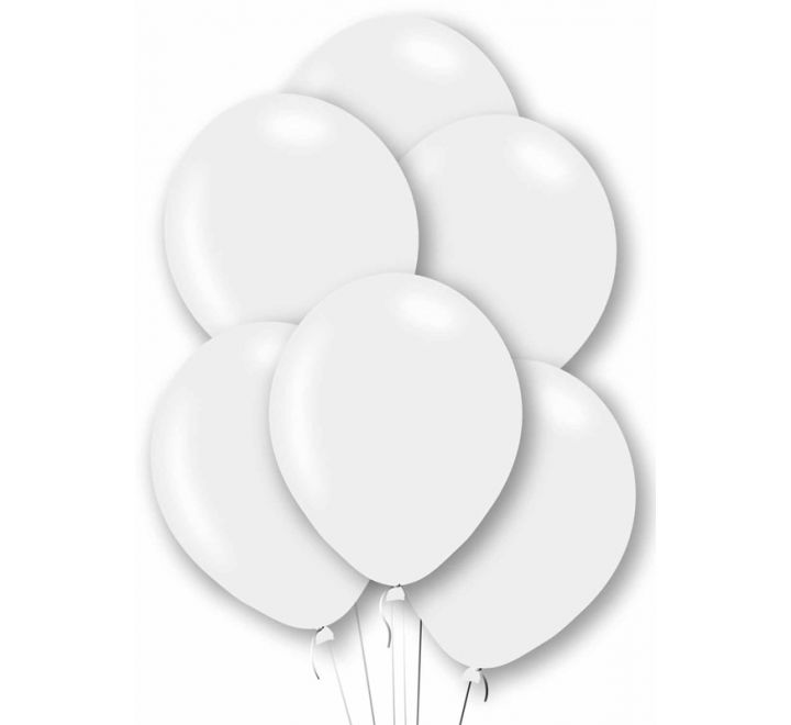Pearl White Helium Quality Balloons Pack of 10 11 Inches/27.5cm | Merthyr Tydfil | Why Not Shop Online