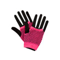 1980's Neon Pink Net Gloves