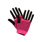 1980's Neon Pink Net Gloves