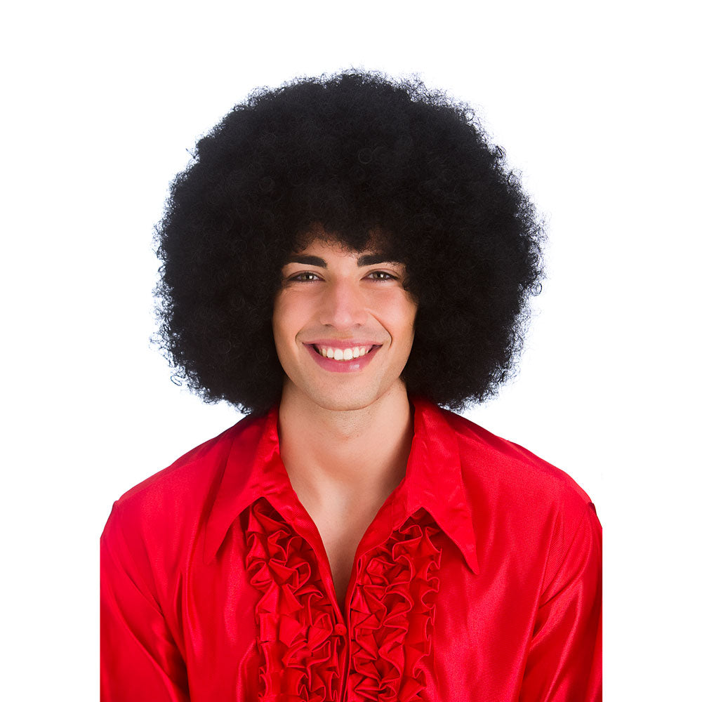 Giant Black Afro Wig for 70s disco and fancy dress costumes