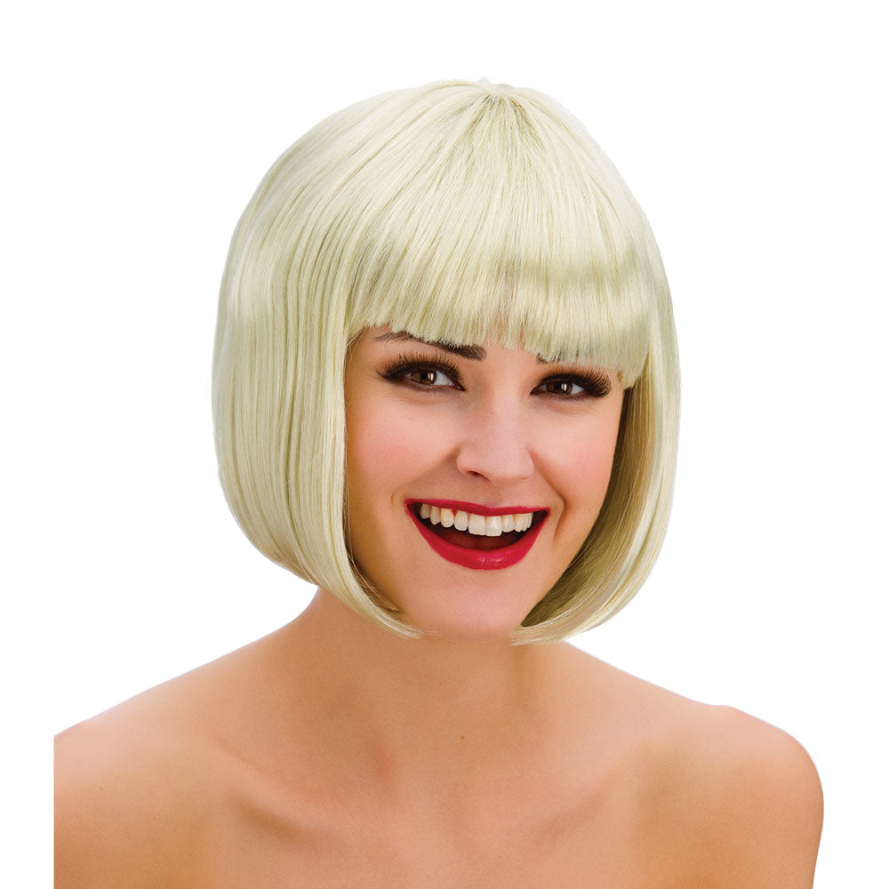 Diva Blonde Bob Wig - Fancy Dress Costume Wig