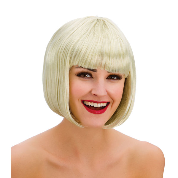 Diva Blonde Bob Wig - Fancy Dress Costume Wig
