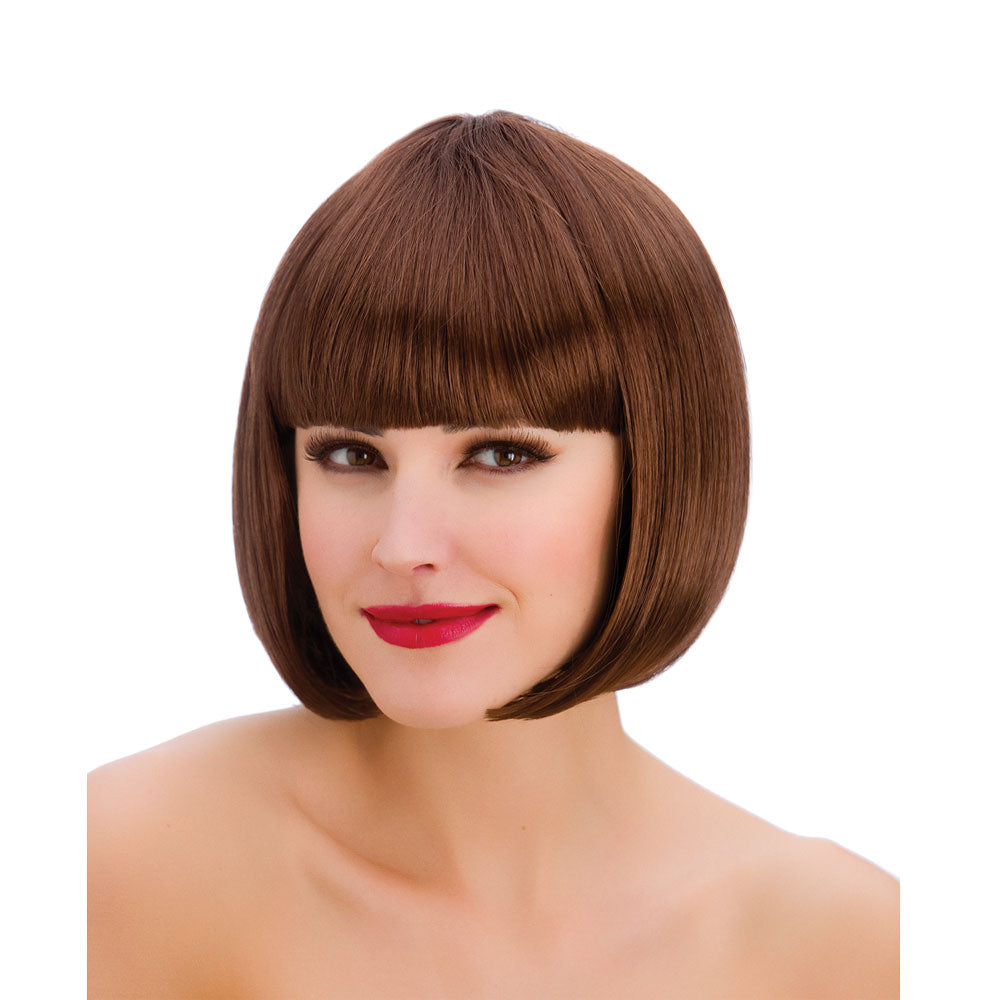 Diva Brown Bob Wig - Fancy Dress Costume Wig