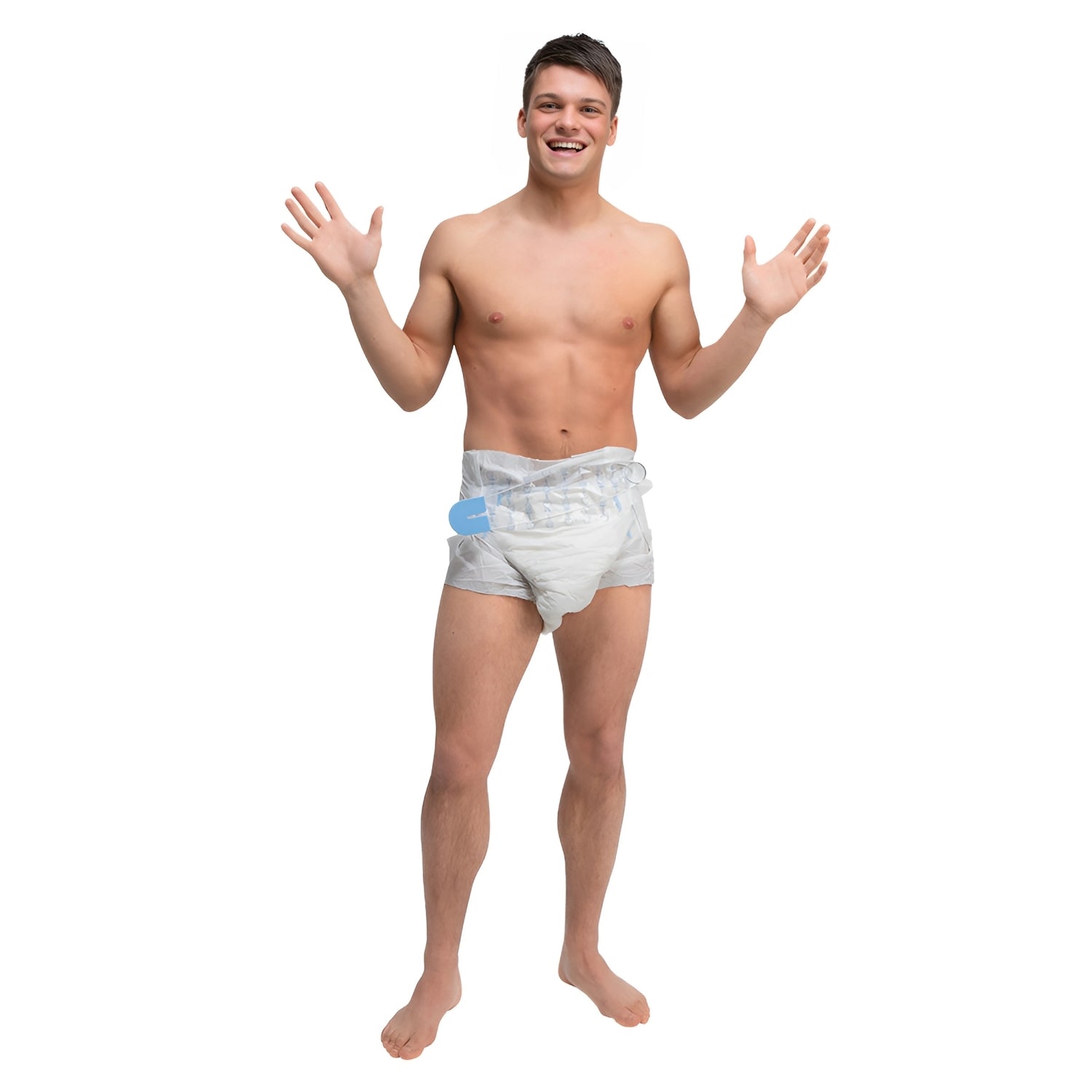 Adults Giant Baby Nappy & Pin Costume One Size Fits Most | Merthyr Tydfil | Why Not Shop Online