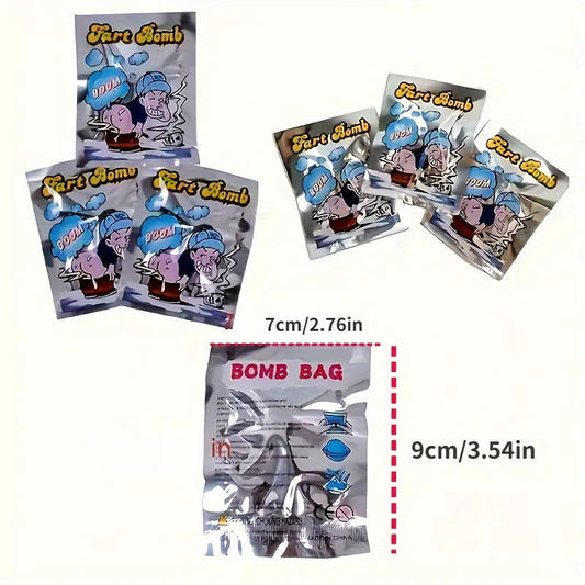 5 Fart Bomb Bags Silver | Why Not Shop