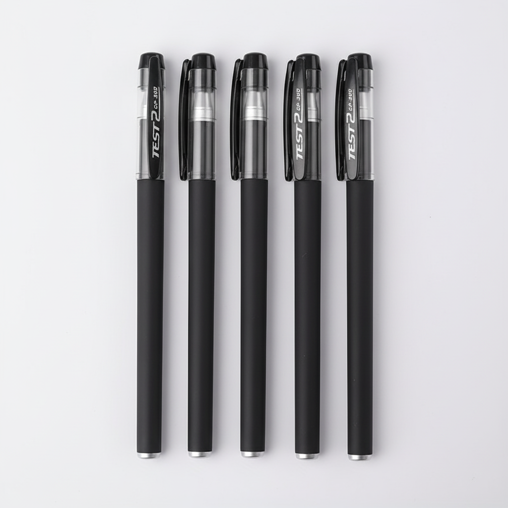 5-Pack Black Gel Pens 0.5mm Bullet Tip for School & Office | Merthyr Tydfil | Why Not Shop Online