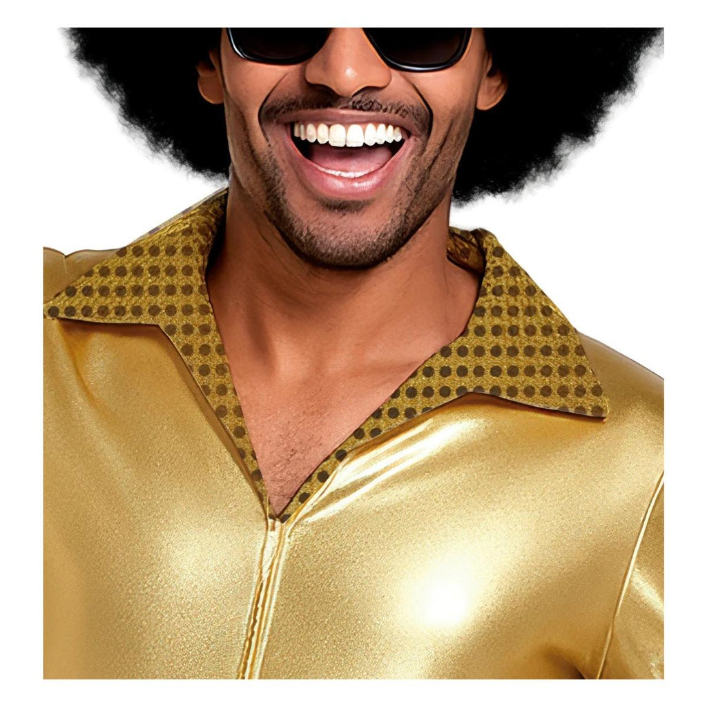 Mens Gold Disco Costume Medium