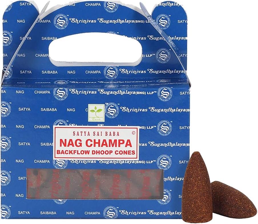 Satya - Original Authentic Nag Champa 24 Backflow Cones | Merthyr Tydfil | Why Not Shop Online