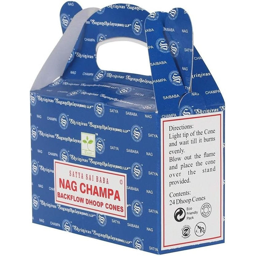 Satya - Original Authentic Nag Champa 24 Backflow Cones | Merthyr Tydfil | Why Not Shop Online