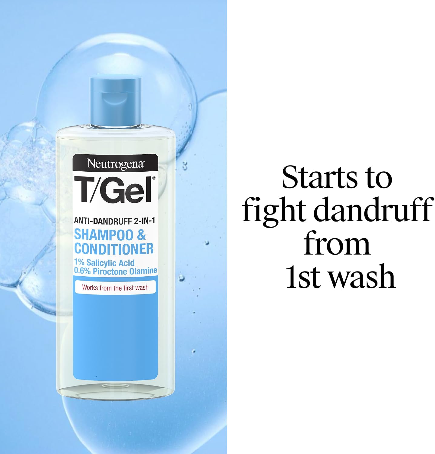 Neutrogena T/Gel 2-in-1 Anti-Dandruff Shampoo & Conditioner 250ml