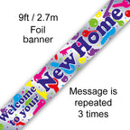 9ft Banner Welcome to Your New Home