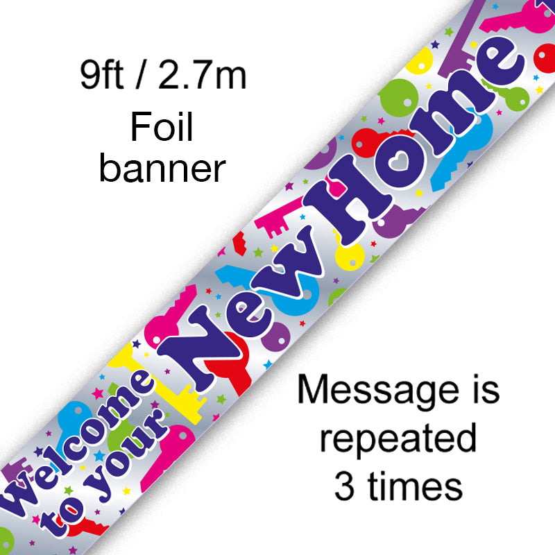 9ft Banner Welcome to Your New Home