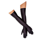 Ladies Over The Elbow Long Black Gloves (50cm)