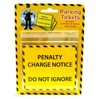 6 Realistic Looking Joke Parking Tickets With Plastic Covers