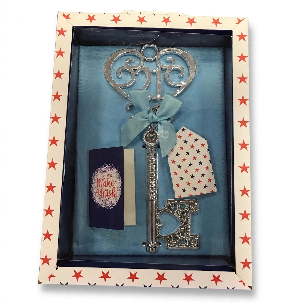 7 Inch Boxed Birthday Key for 21st Male in box