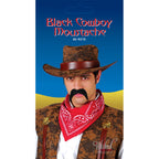70's Black Cowboy Moustache