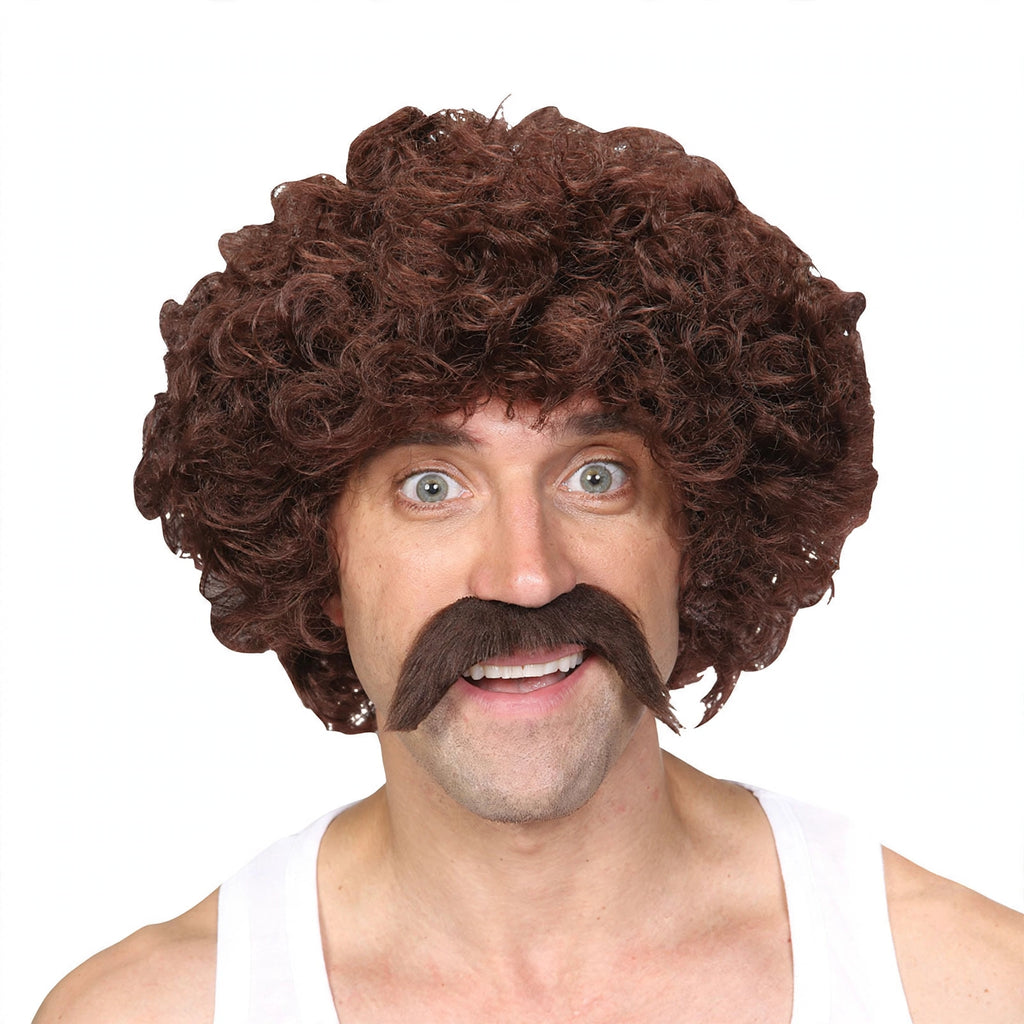 Wicked Costumes 1970s Brown Cowboy Moustache accessory