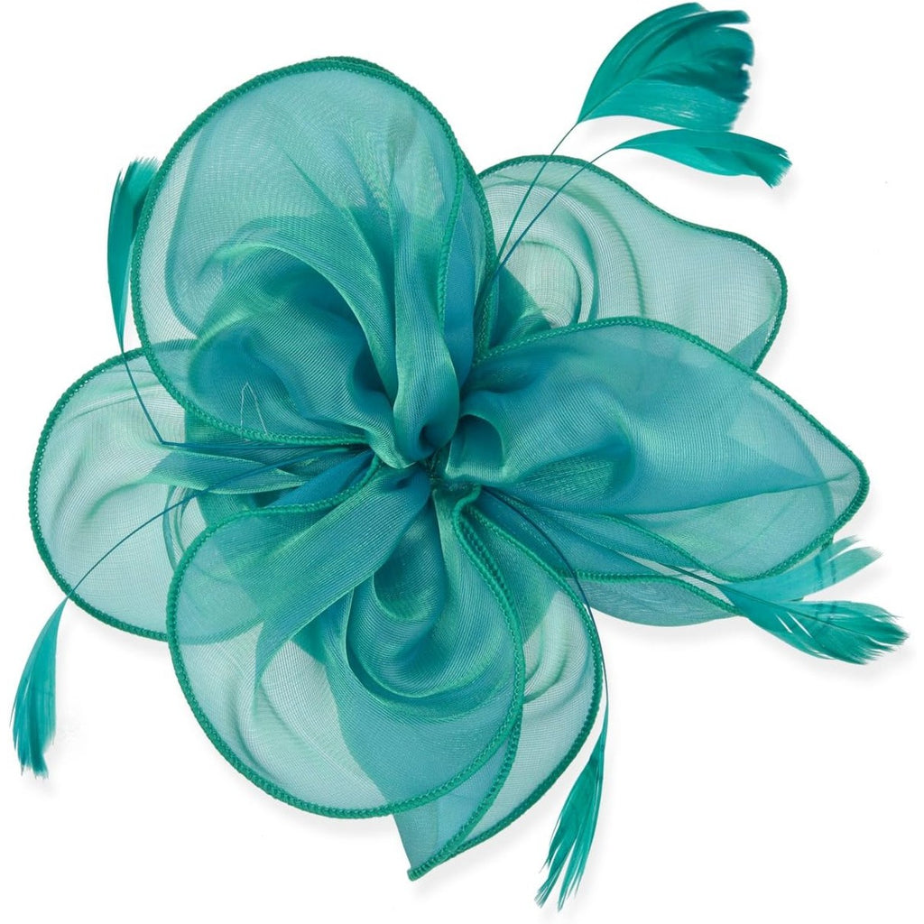 Womens Green Fascinator With Feathers on a Headband and a Clip | Merthyr Tydfil | Why Not Shop Online