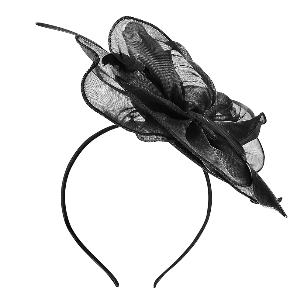 Womens Black Fascinator With Feathers on a Headband and a Clip | Merthyr Tydfil | Why Not Shop Online