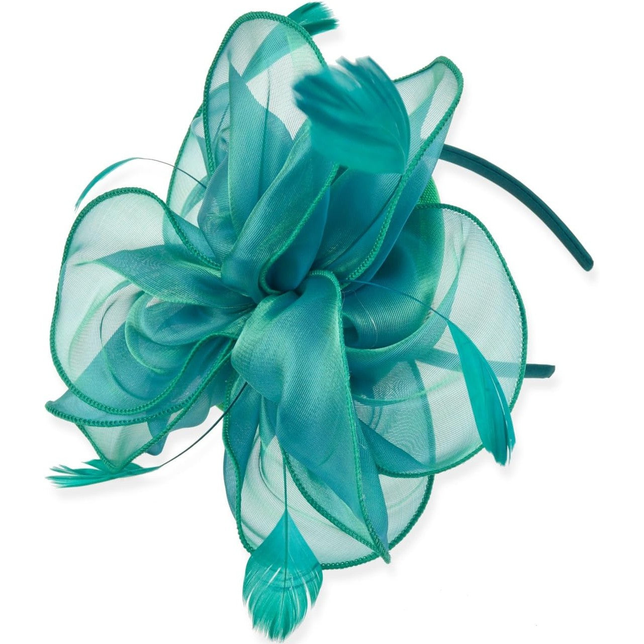 Womens Green Fascinator With Feathers on a Headband and a Clip | Merthyr Tydfil | Why Not Shop Online