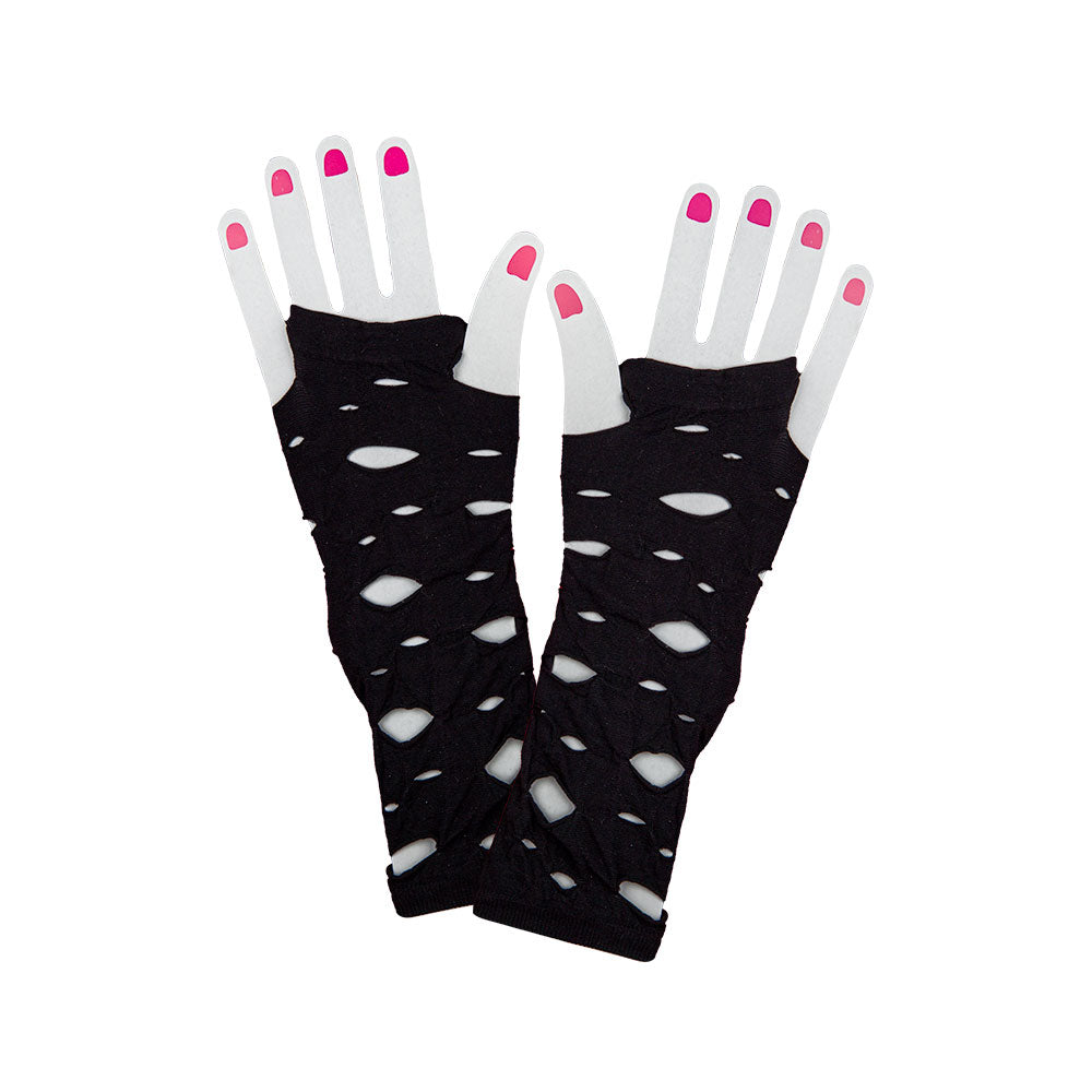 Women's Black Gothic Punk Torn Gloves | Merthyr Tydfil | Why Not Shop Online