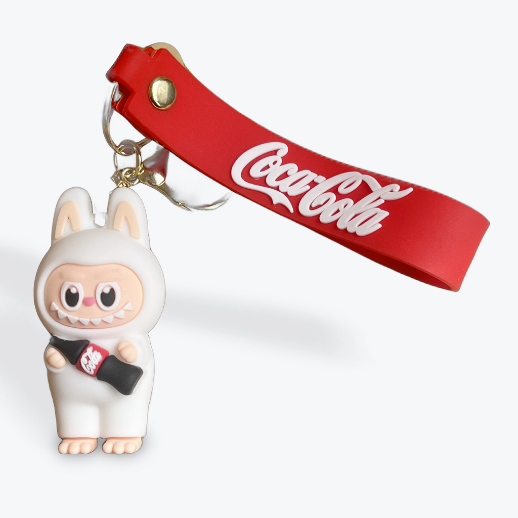 Genuine Coca Cola Series Vinyl Face Labubu Dolls Keyring With Coca Cola Strap | Merthyr Tydfil | Why Not Shop Online