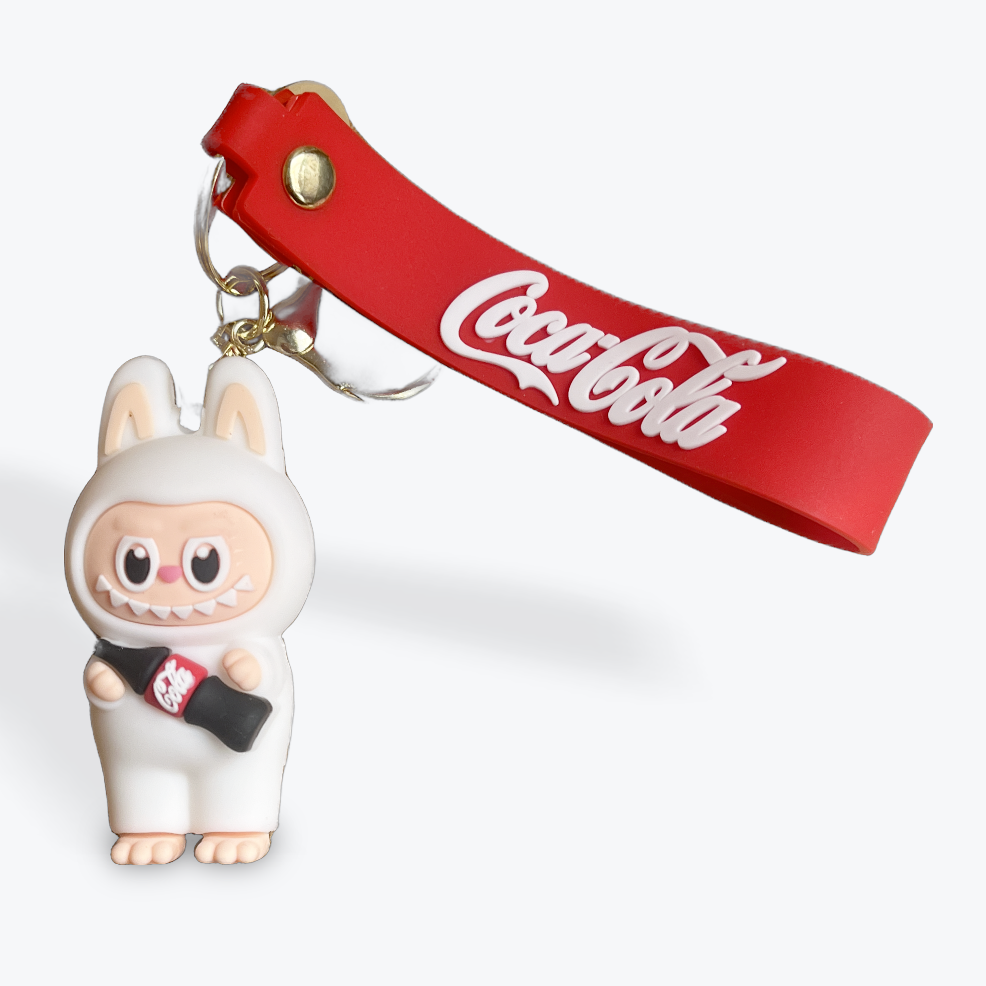 Genuine Coca Cola Series Vinyl Face Labubu Dolls Keyring With Coca Cola Strap | Merthyr Tydfil | Why Not Shop Online