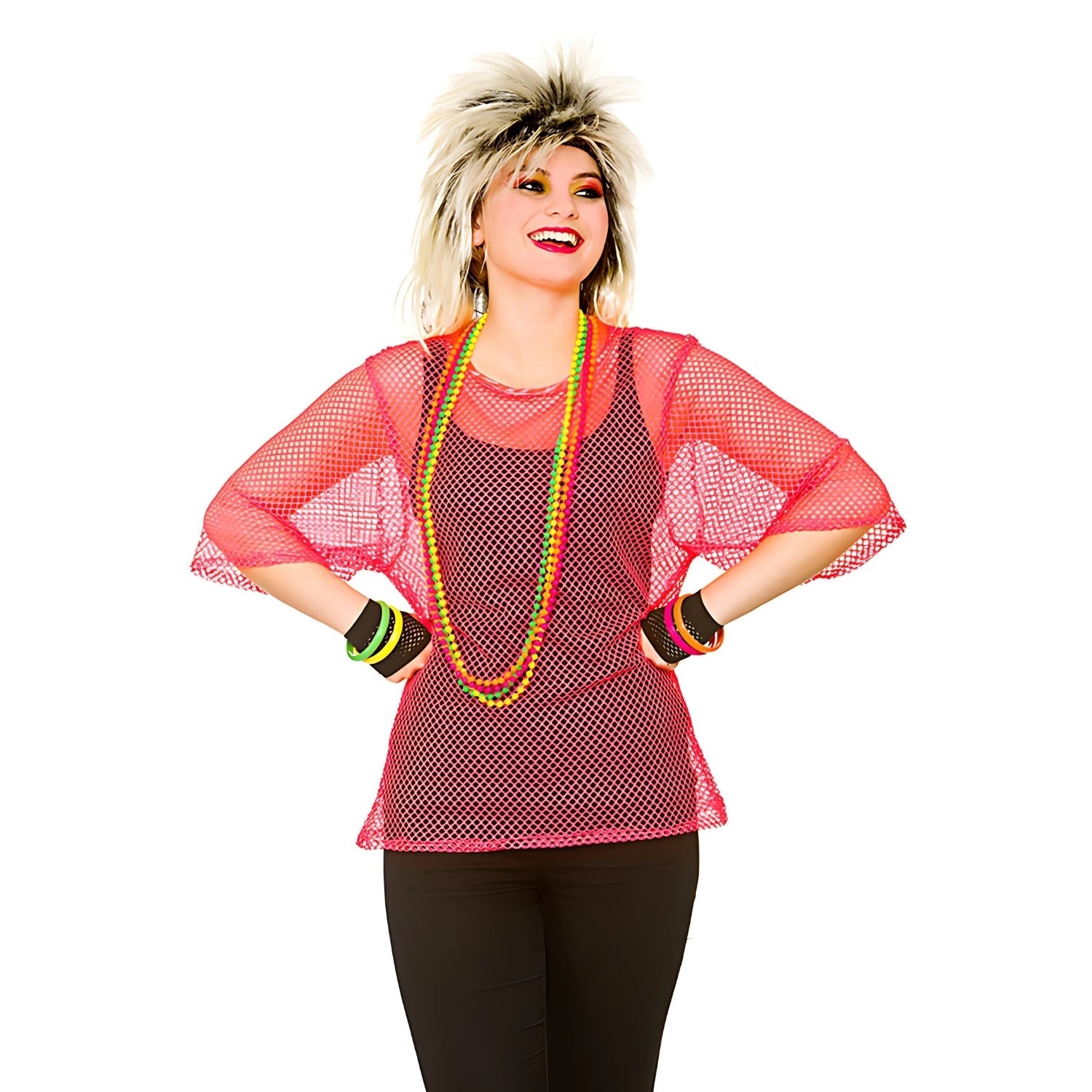 80's Mesh Tops - Neon Pink | Why Not Shop