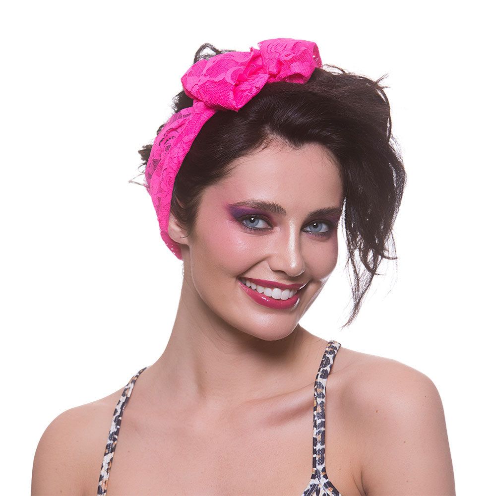 80s Headscarf Neon Pink | Merthyr Tydfil | Why Not Shop Online