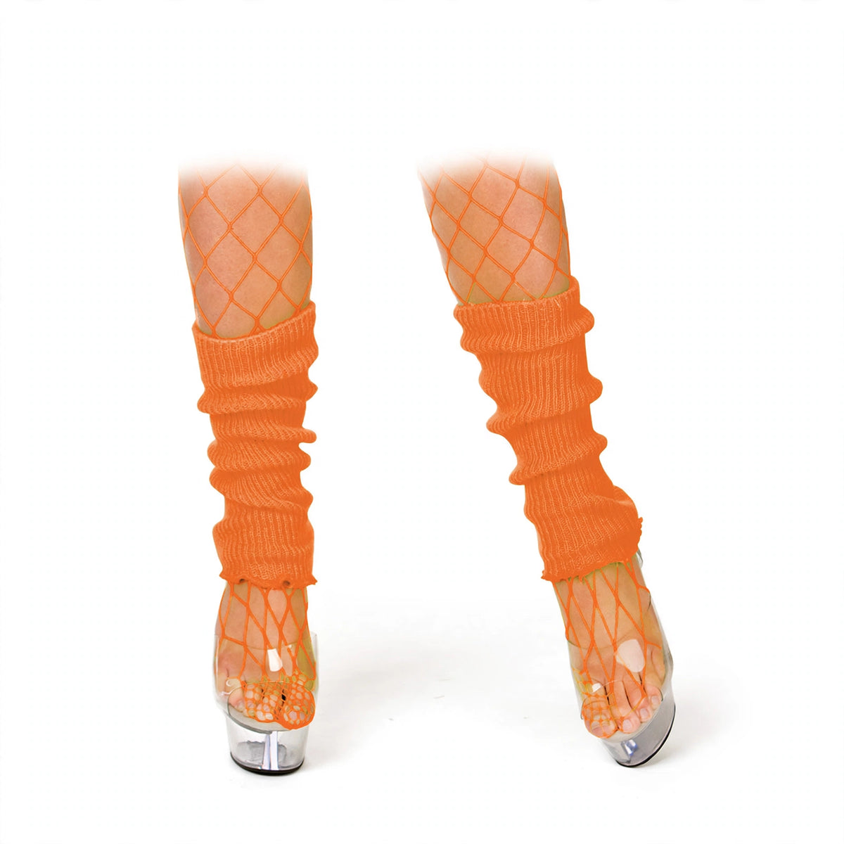 Wicked Costumes 1980s neon orange leg warmers