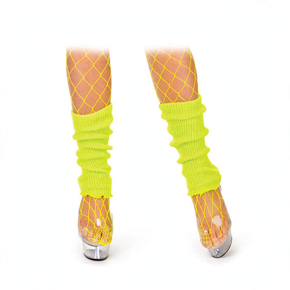 Wicked Costumes 1980s neon yellow leg warmers