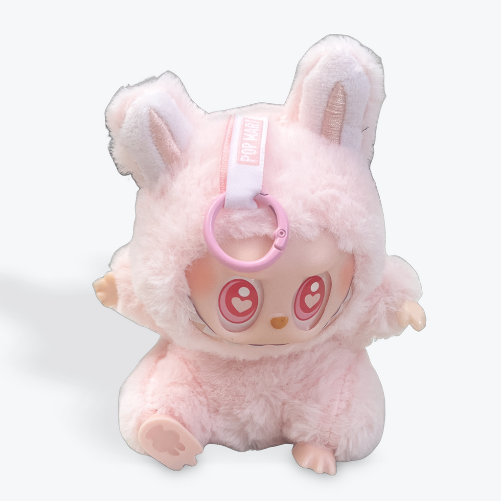 New Labubu Has A Seat And Macaron Vinyl Face Doll Backpack Decorated Pendant Pink | Merthyr Tydfil | Why Not Shop Online