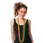 1980s Neon Bead Necklace Set - 4 Piece