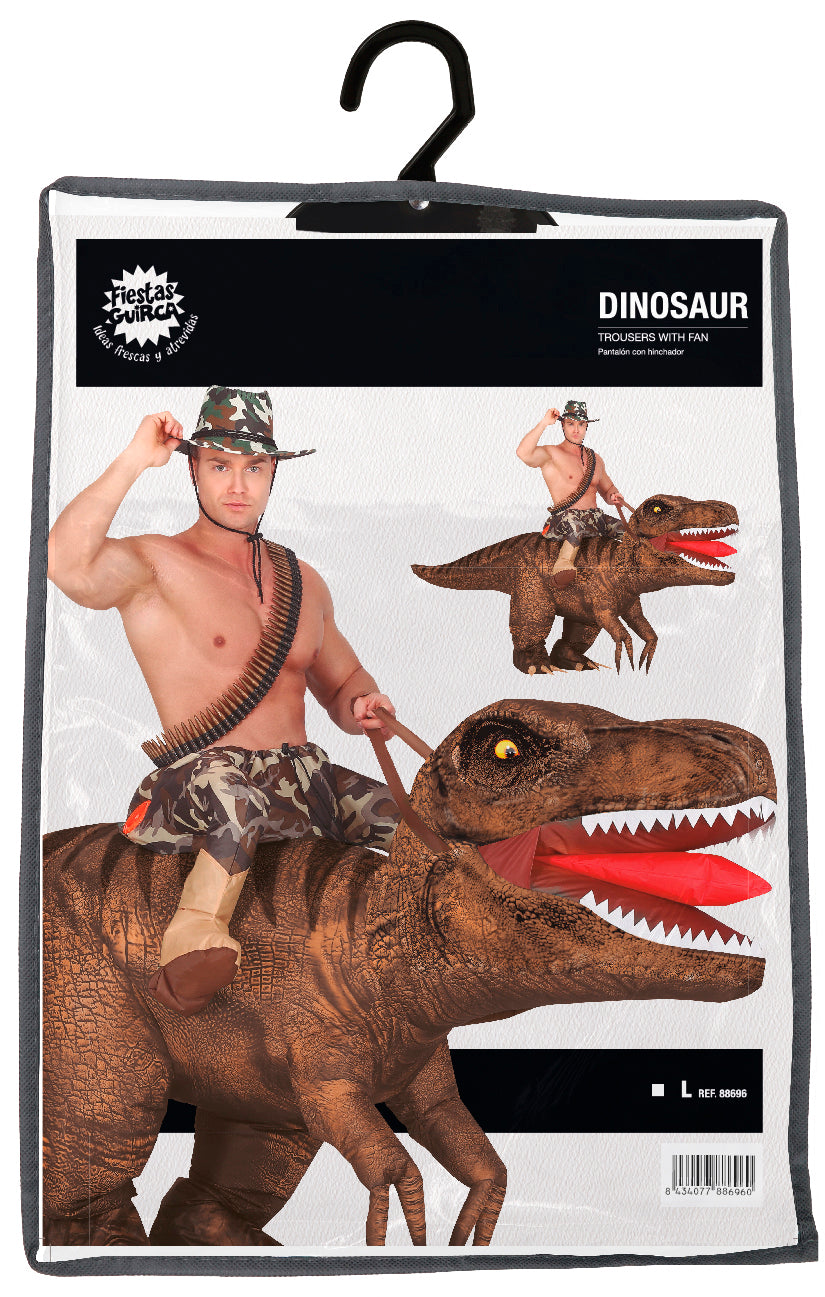 Fiestas Guirca Adults Inflatable Dino Rex Shoulders Costume